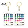 Outfit Color Reference 2Pcs Palette Keychain Pendant, Clear Acrylic Season Analysis Swatches Matching Tool Keychain, Card, Gifts for Fashion Lovers