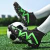 35-47 Botas de fútbol altas para hombres, zapatos de fútbol de cuero con clavos largos de gran tamaño, zapatos de fútbol para niños