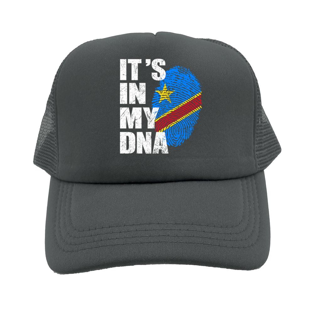 Democratic Congo Flag Trucker Hat Adjustable Mesh Baseball Cap Patriotic Congo Casual Sun Hats for Unisex Women