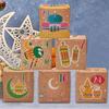 30Pcs Eid Mubarak Candy Gift Box Ramadan Kareem Advent Calendar Decoration Paper Candy Boxes Muslim Islamic Home Party Supplies