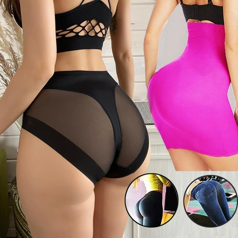 Intimo in rete traspirante senza cuciture Mutandine modellanti per il corpo Intimo modellante a vita alta Intimo elastico Cintura dimagrante