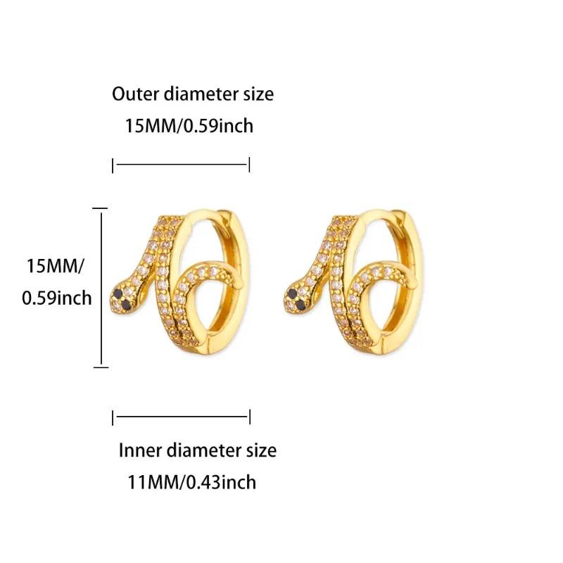 Snake Ear Buckle, Snake Earbone Ring, New Trendy Retro Niche Design Earrings, High-end Earrings, Women