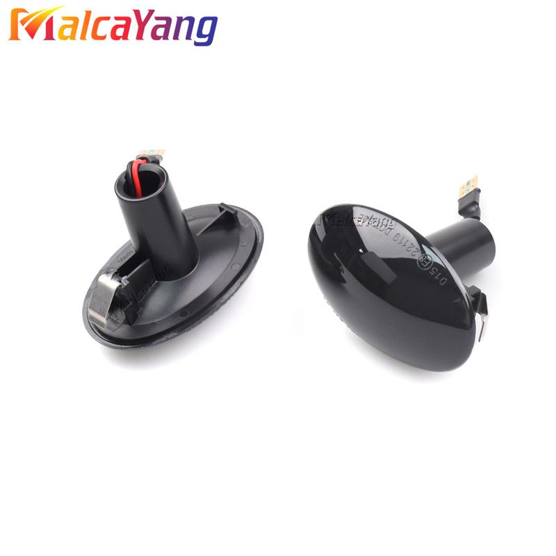2pcs Dynamic Side Marker Repeater Light for BMW MINI Cooper R55 R56 R57 R58 R59 2007-2013 LED Turn Signal Light Indicator