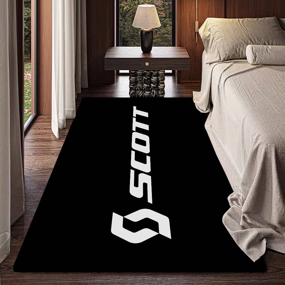 S-ScottS Bike Logo Floor Mat Retro Multiple Choice Living Room Kitchen Rug Non-Slip Modern Home Decor