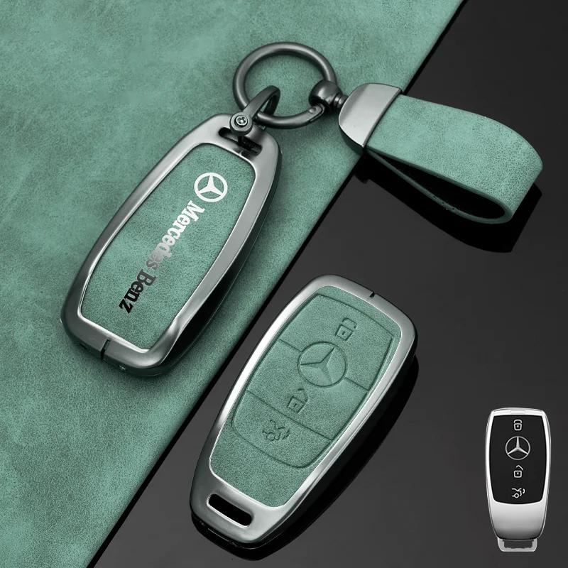 Nový kovový kryt pouzdra na klíče od auta 2025 pro Mercedes Benz třídy A C E S G GLC CLE CLA GLB GLS W177 W205 W213 W222 X167 AMG Acces