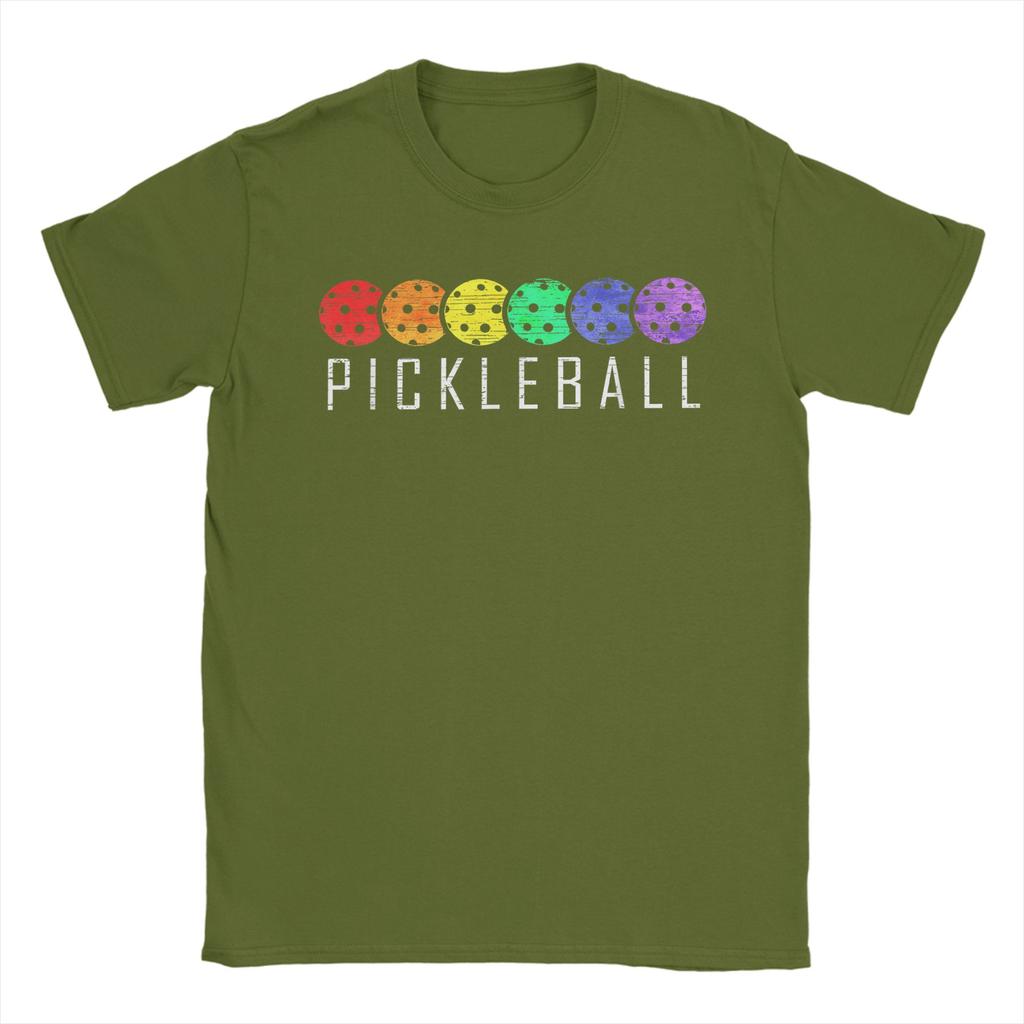 Unisexs TShirt Pickleball Funny Paddle Sports Player Creative 100 Cotton Tees Short Sleeve T Shirt Round Collar Tops Unique