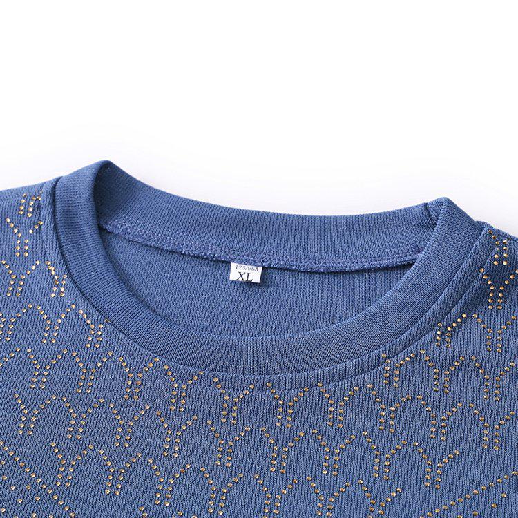 Middle-aged Women's Spring/Fall Knit Cardigan & T-shirt Set - Plus Size Stylish Two-piece