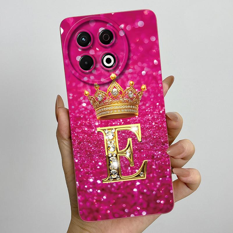 For Tecno Spark 30 Pro 4G KL7 Case Crown Letters Camera Protection Shockproof Anti-Fingerprint Cover For Tecno Spark30 Pro Coque