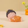 Mini Buddha Statue Resin Meditation Buddha GuanYin Sculpture Spiritual Chinese Home Decor for Office Desk Living Room
