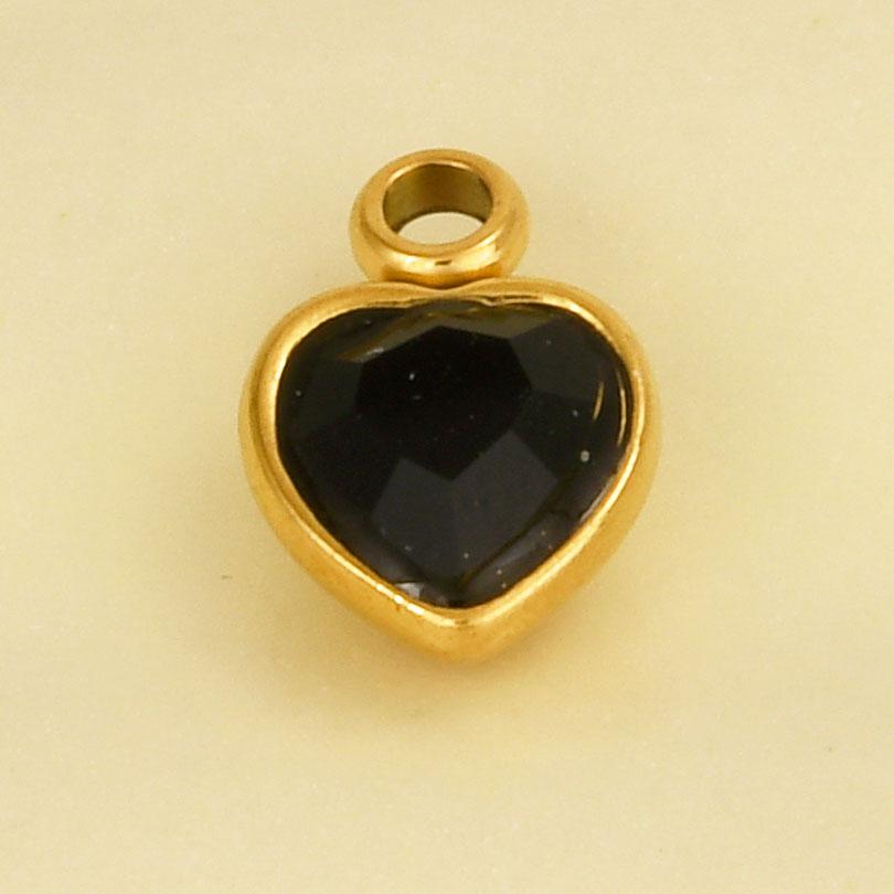 Elegant Girl Pendant Rhinestone Love Stainless Steel Pendants For Jewelry Making Supplies Heart Charm Pendant Handmade Bracelets