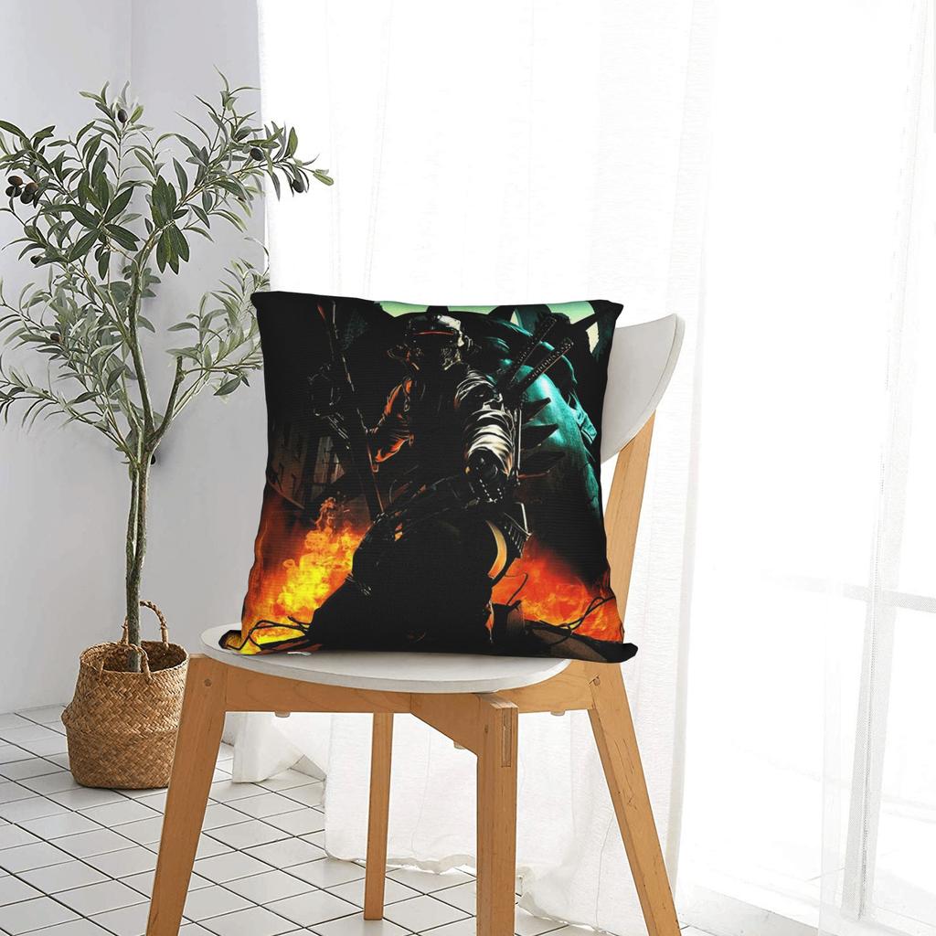 Megadeths Pillow Case MegaRock City Heavy Metal Square Pillow Cover For Sofa Couch Bed Living Room Cute Funny Cushion Cover