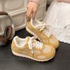 2025 Spring New Forrest Gump Women's Shoes Versatile Comfortable Flat-bottomed Lace-up German Training Shoes Fashion Trend Casual Sports Shoes
