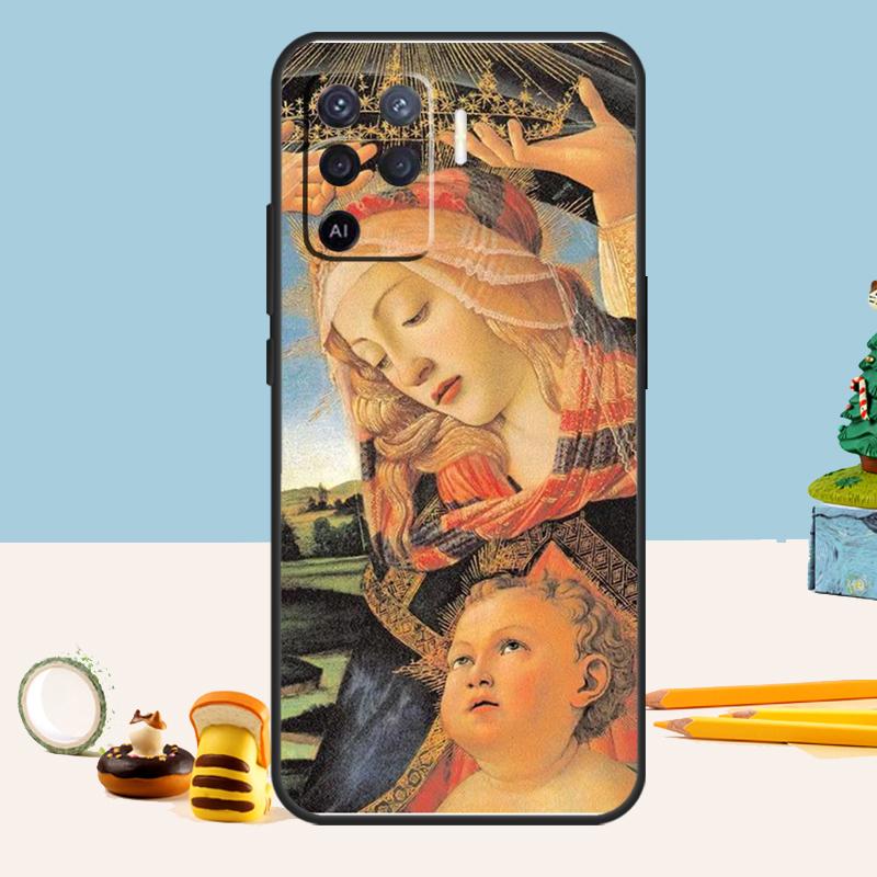Sandro Botticelli Renaissance Kunst Hülle Für Oppo A76 A96 A16 A17 A57 A60 A40 A80 A18 A38 A58 A78 A98 A15 A54 A74 A94 A6 A5 Pro