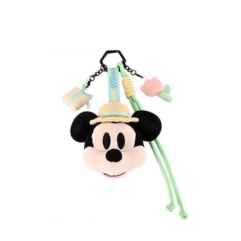 Disney Authorized Mickey, Minnie, Donald, and Goofy Plush Toy Keychain or Lanyard