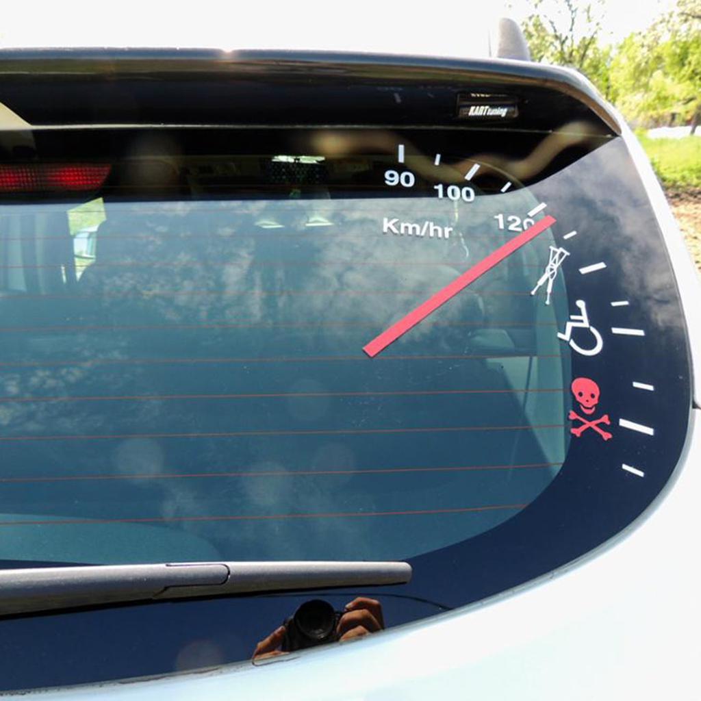 Speedometer Speeding Safe Warning Funny Cluster Car Decal Vinyl Sticker Bumper