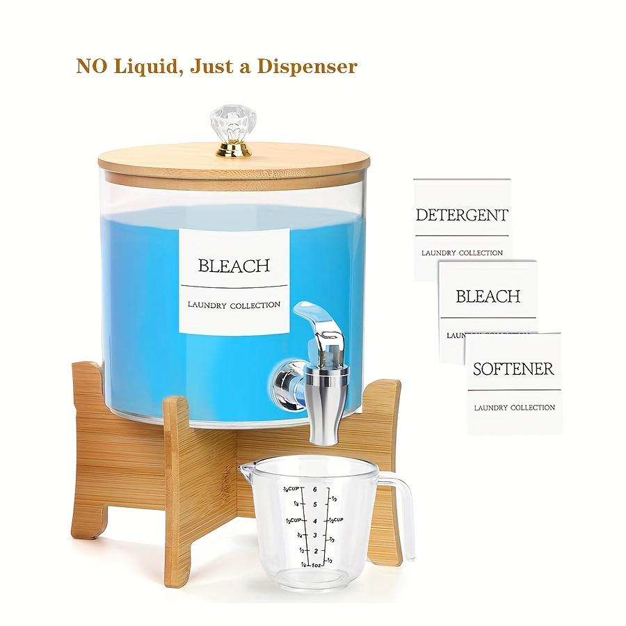 

1Pcs/2Pcs Laundry Detergent Dispenser, Laundry Soap Dispenser with Stand, Faucets Laundry Detergent Container Organization