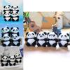 Adorable Plush Panda Keychain Super Soft Short Plush Stuffed Toy Bag Charm