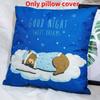 Pillow Unicorn Case Cute Cartoon Print Home Living Room Sofa Car Cushion Gift