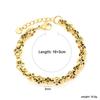 Stainless Steel Bracelet Metal Thick Chain 18K Gold Plated Bracelet Jewelry