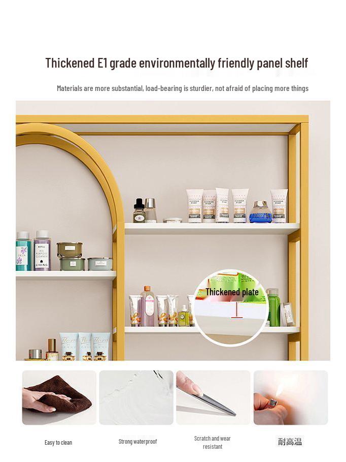 Beauty Salon Storage: Nail & Skincare Display Rack
