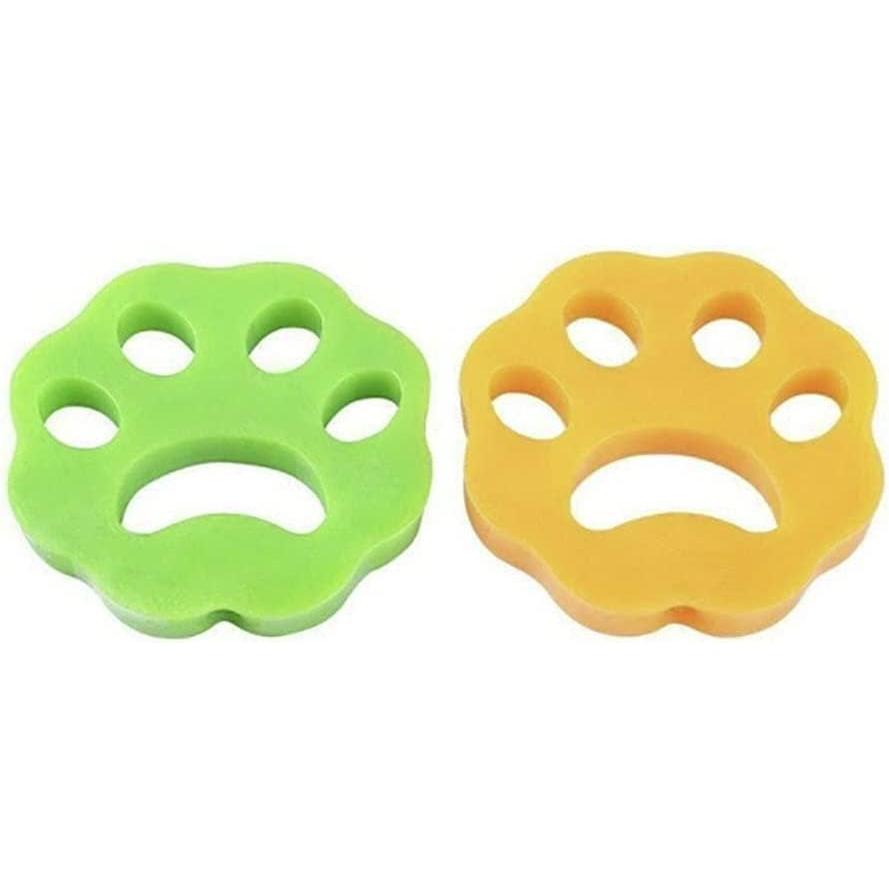 Daily necessities Laundry Hair Collection Paw Rubber Set of 2 Laundry Balls for Laundry Pet Hair Loss Cleaning Cleaner Hair Removal Set of 2 Dogs