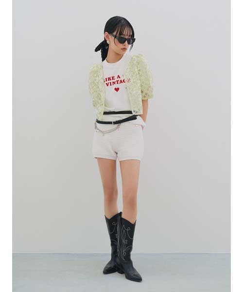 Embroidered Tulle Jacket LWFJ252084 MNT [Lily Brown] Women's