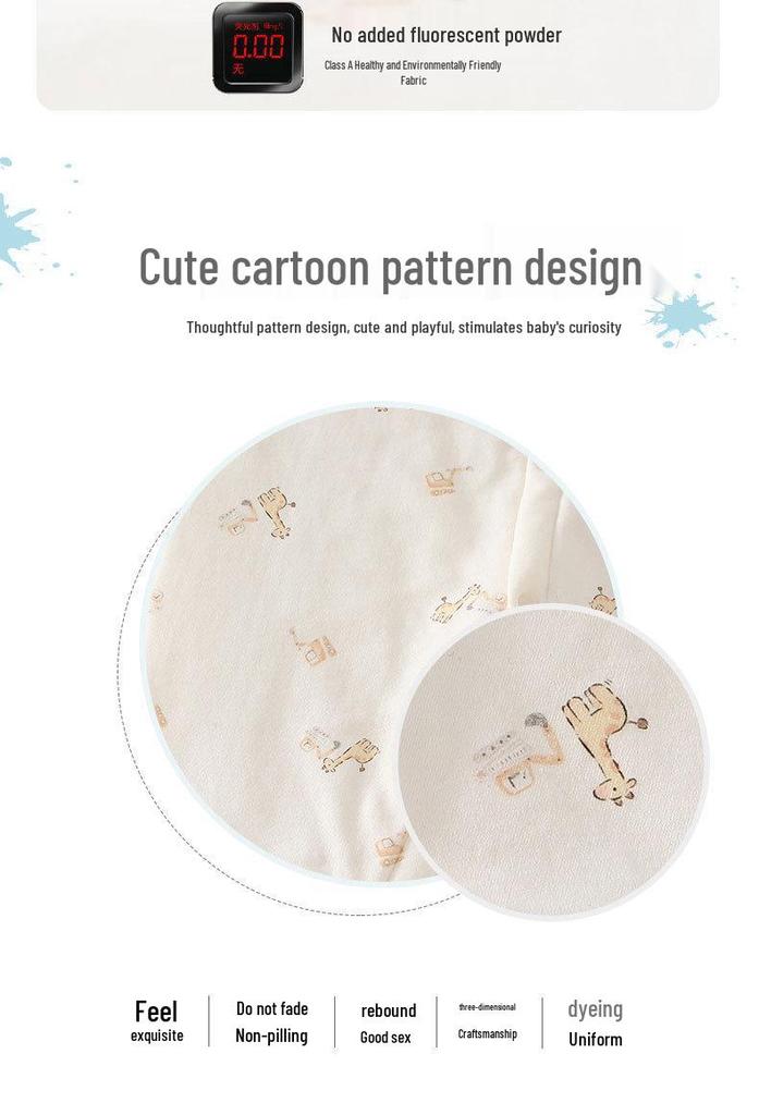 Baby Padded Romper: Warm, Boneless, Thickened Cotton, Double-Breasted, Perfect for Autumn and Winter - 40g Children's Crawling Suit