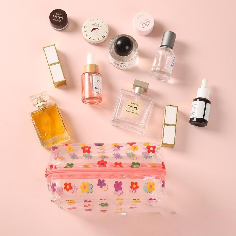 Thickened Storage Bag, Large Capacity, Portable Small Flower Storage Bag, Portable Travel Makeup and Toiletries Bag, Waterproof
