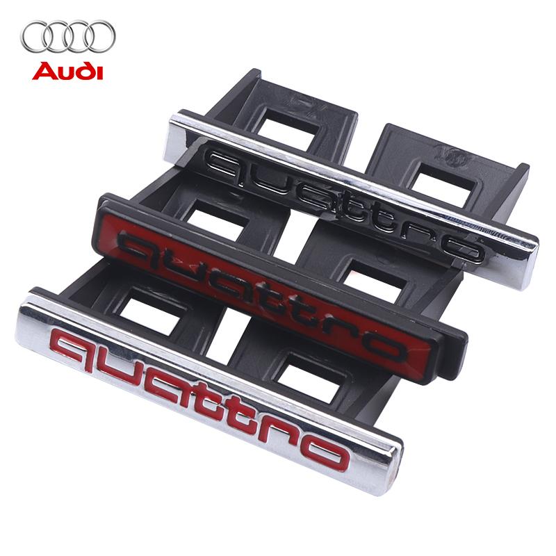3D QUATTRO Emblem Car Front Grille Badge Body Trunk Decoration Sticker for sjhy3 A3 A4 B8 8P 8V A6 C7 A5 Q5 B7 B6 A2 A3 Q2 Q3 Q4