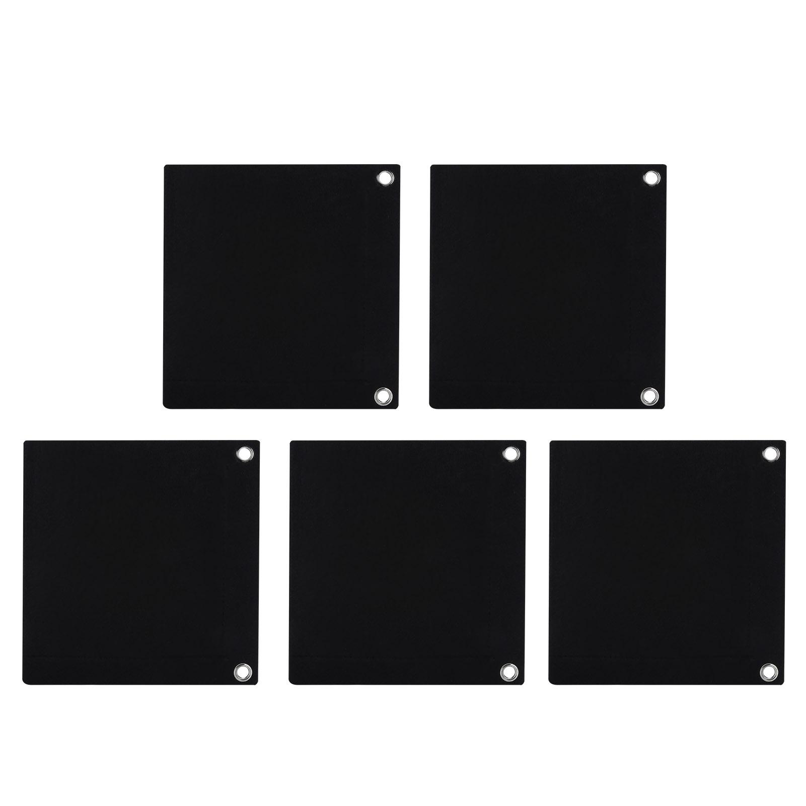 

5 шт. Мешки для выращивания растений, настенные, разлагаемые, 3-карманные, кашпо, садовый аксессуар чёрный