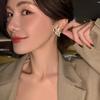 Elegant And Simple Gold Heart Shape Earrings For Women Trendy Jewelry Fashion