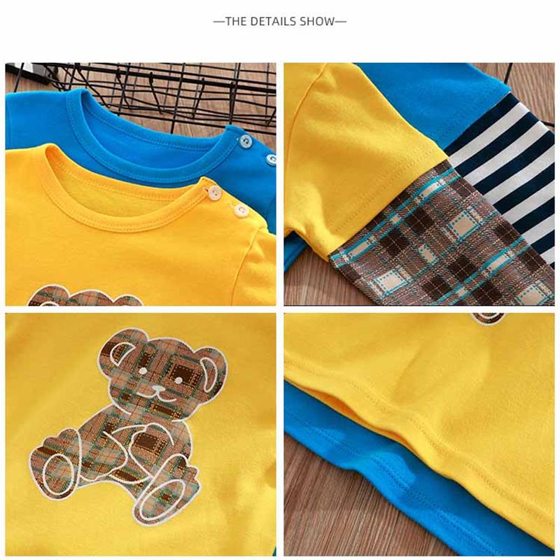 Baumwoll-Kinder Langarmshirt Jungen & Mädchen Oberteil für Frühling/Herbst Weiches Atmungsaktives T-Shirt Kleinkind- & Babykleidung (2-8 Jahre)