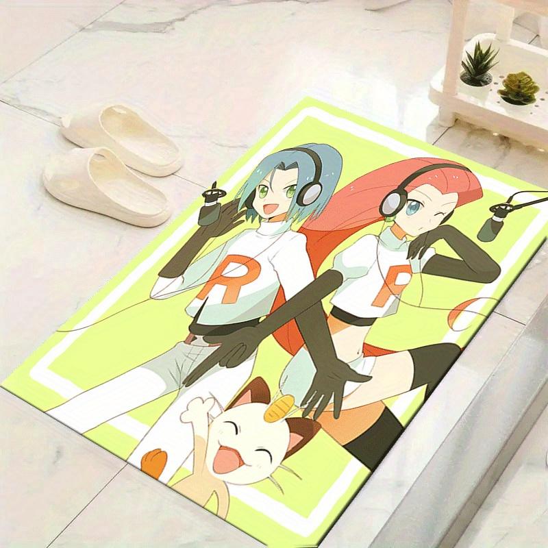 

1pc Pokémon Pattern Area Rug, Anti Slip Non Shedding Stain Resistant Carpet 60cm by 90cm