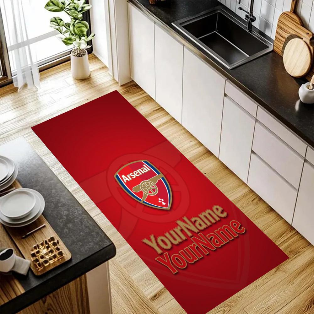 Arsenal Customize Your Name Kitchen Rug Runner Rug Laundry Mat Hallway Entryway The Best Gift Choice