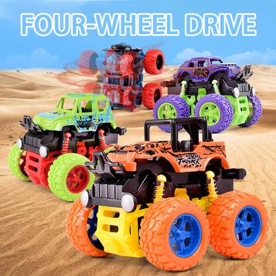 Four-Wheel Mini Toy Car Baby Boys Inertial Drive Model Toys 4 Colors Fun Vehicles Models Kids Xmas Gift