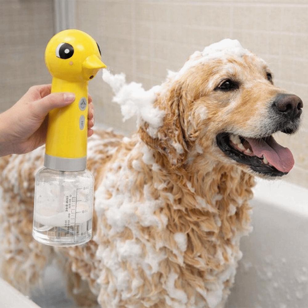 Rechargeable Pet Bathing Foaming Machine Cartoon Dog Soap Sprayer  Outdoor Washing