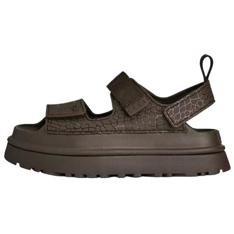 UGG GoldenGlow One Strap Sandals Women's Dark Umber 1175311-DNSS
