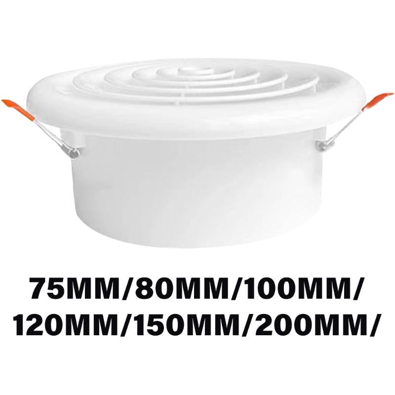 Easy Installation Round Ceiling Vent Rotatable Louver Soffit Vent with Insect Screen for Living Spaces Kitchen Bathroom