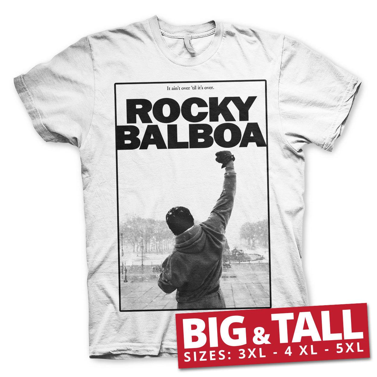 Officially Licensed ROCKY BalboaIt Ain T Over Tall  Tall 3XL 4XL- M