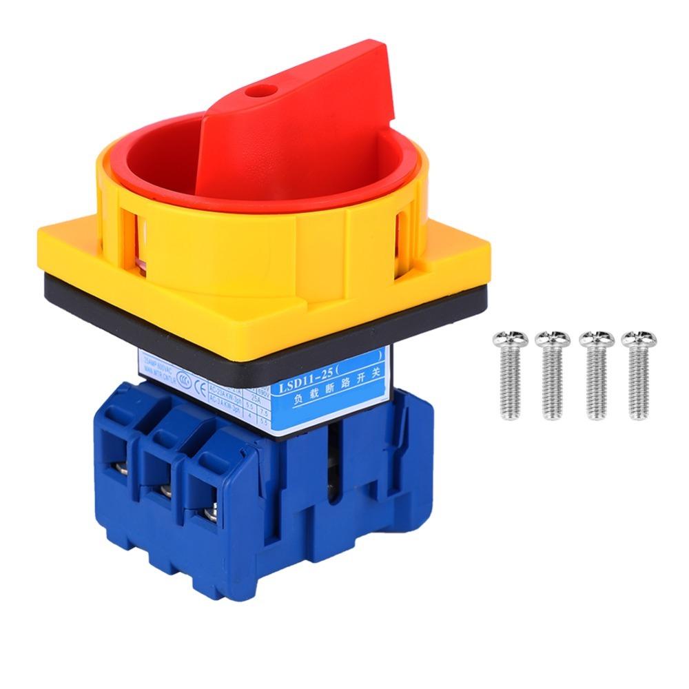 

D11-25A Changeover Switch Plastic Rotating Changeover ON-OFF Electrical Distribution
