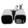 Stainless Steel Car Dual Outlet Exhaust Pipe Muffler Tip Rear Tail Throat for Toyota Alphard