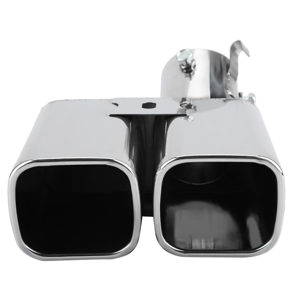 Stainless Steel Car Dual Outlet Exhaust Pipe Muffler Tip Rear Tail Throat for Toyota Alphard