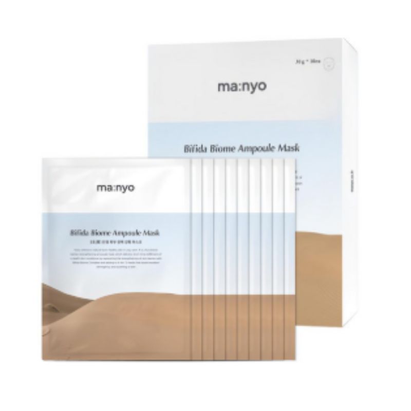 Manyo Factory Bifida Biome Ampoule Mask Hydrating Repair Sheet Mask 10pcs