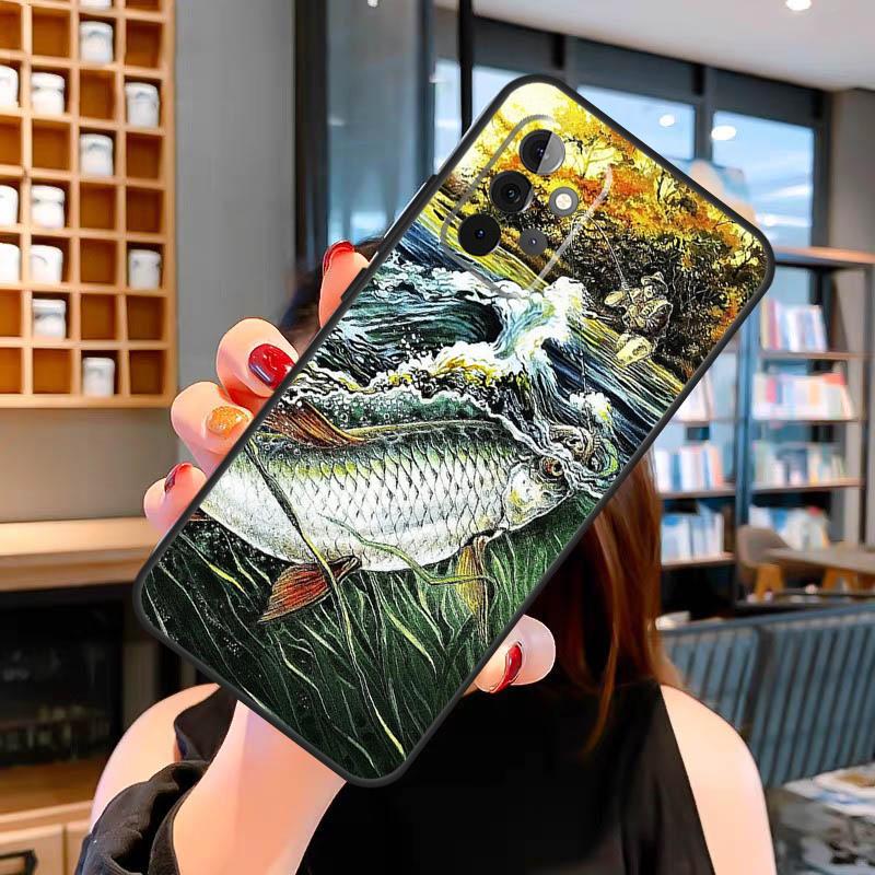 Fish Fishing Fisherman Case For Samsung Galaxy A33 A06 A05 A16 A26 A36 A56 A32 A52 A15 A53 A13 A34 A54 A14 A35 A55
