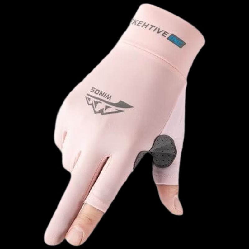 Ting Le Unisex Ice Silk Sun Protection Gloves