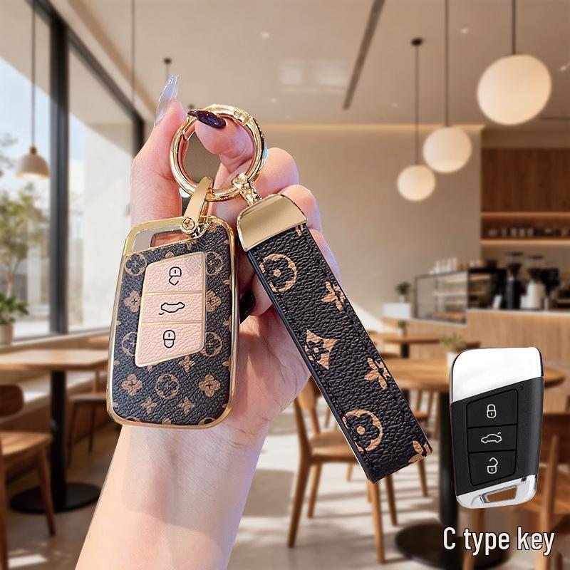 Volkswagen & Range Rover Key Cover for Tiguan L, Lavida, Magotan, Sagitar, T-Roc, Teramont, Tayron, Passat.