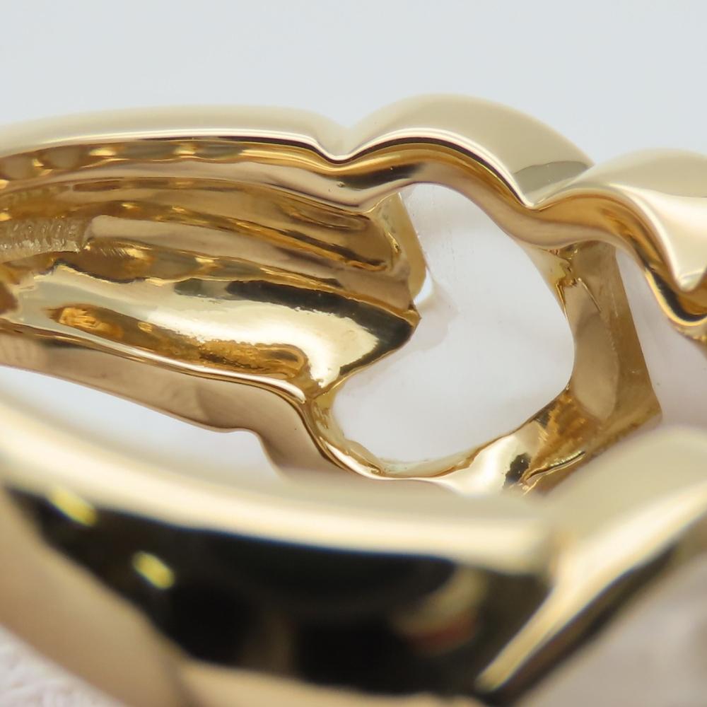 Used Boucheron Ring Rock Crystal EU#51 K18 Yellow Gold 8.8g Yellow Gold Jewelry