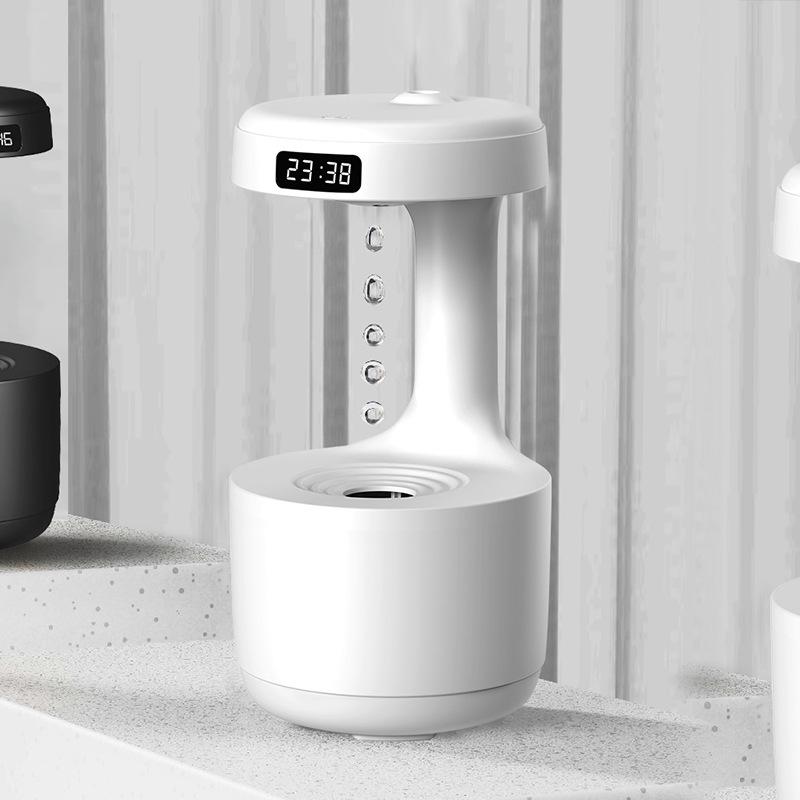 Cross-Border Anti-Gravity Humidifier: Creative Double-Layer Design with Automatic Power-Off, Ideal for Home Bedroom Decor and Gift.
