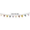 Guirlandes de fanions en tissu de coton, fanions triangulaires, lavables, pour chambre d'enfant, décoration de maison, jardin, rue