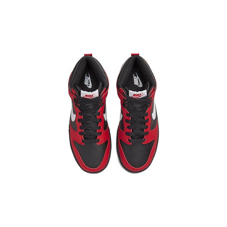 Nike Dunk High GS Černá Univerzitní červená Dětské tenisky Bílá DB2179-003